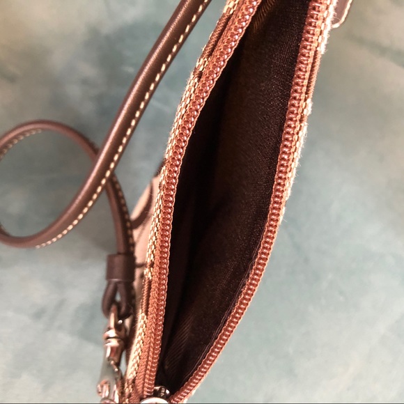 Coach Brown Logo Wristlet - Picture 5 of 5